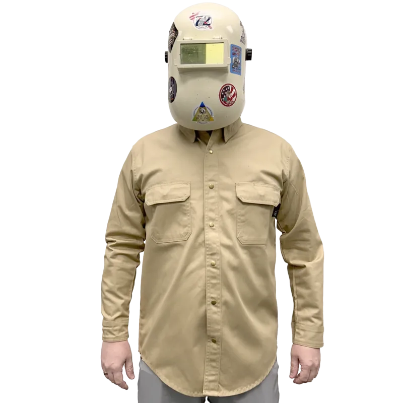 Armour Guard FR Tan Work Shirt - Small (AGWSTS) - additional view 6
