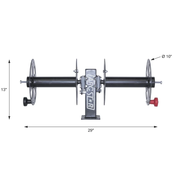 Arc Star Revolution 10" Side-by-Side Cable Reel with Fixed Base (ASCRFBSS10) - additional view 1