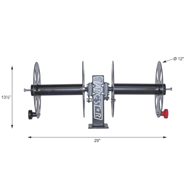 Arc Star Revolution 12" Side-by-Side Cable Reel with Fixed Base (ASCRFBSS12) - additional view 1