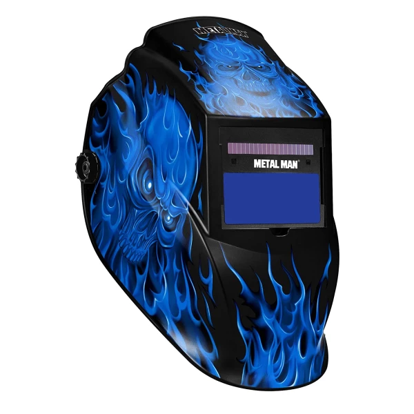 MM AD 9-13 Variable SDRG4 Blue Skull/Flame Helmet (ASF8650SGC) - additional view 1