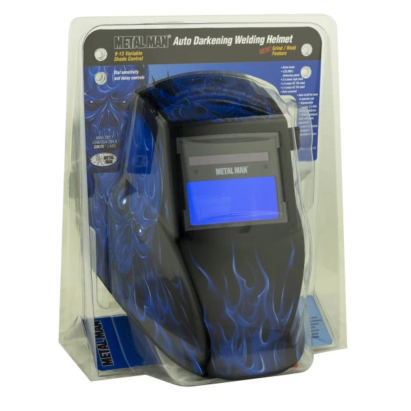 MM AD 9-13 Variable SDRG4 Blue Skull/Flame Helmet (ASF8650SGC) - additional view 4