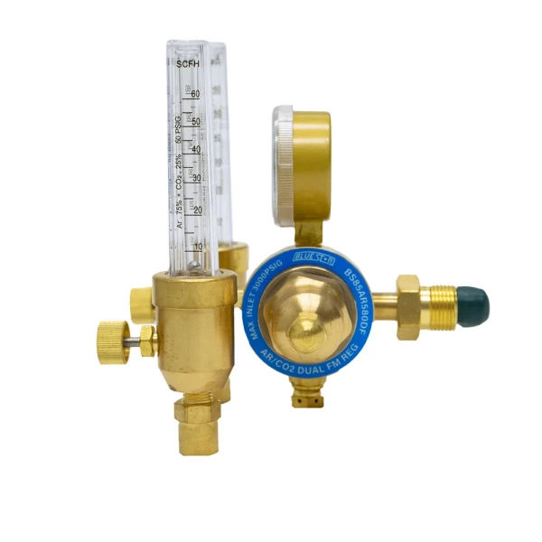 Argon Regulator With Dual Flowmeter CGA-580 (BS85AR580DF) - additional view 1