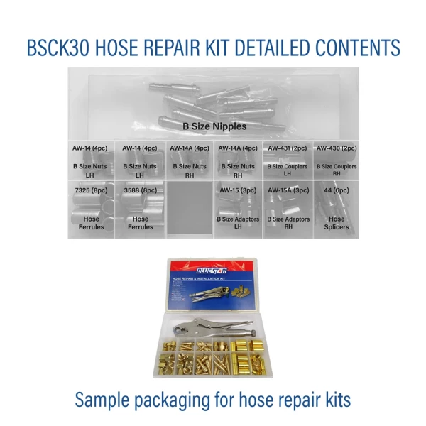 Blue Star CK-30 Inert Gas Hose Repair Kit with B Size Fittings (BSCK30) - additional view 5