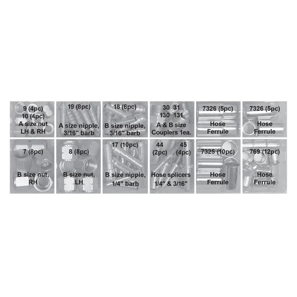 Blue Star CK-5 Welding Hose Repair Kit with A and B Size Fittings (BSCK5) - additional view 3