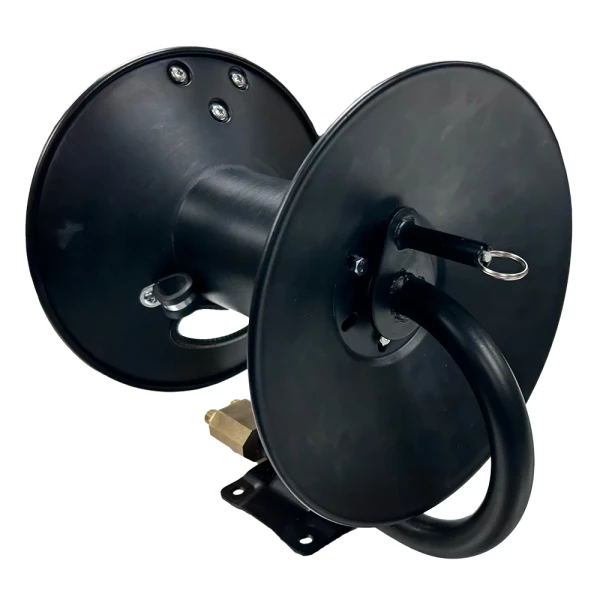 1/4 Twin Hose 100' Hand Crank Hose Reel With Unique Inlet Gas Terminal (BSTROJANHR) - additional view 1