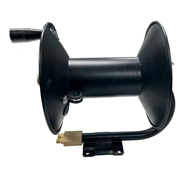 1/4 Twin Hose 100' Hand Crank Hose Reel With Unique Inlet Gas Terminal (BSTROJANHR) - additional view 2