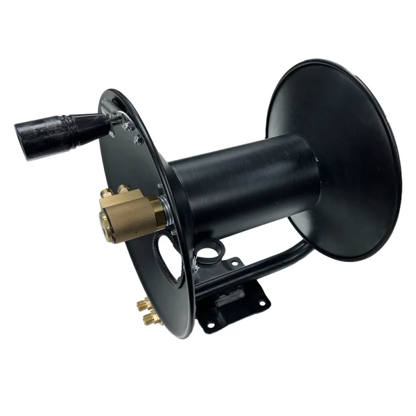 1/4 Twin Hose 100' Hand Crank Hose Reel With Unique Inlet Gas Terminal (BSTROJANHR) - additional view 3
