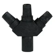 E1016-9510 THREE-FER TAPPING TEES 45 DEGREE - M-F-F-F