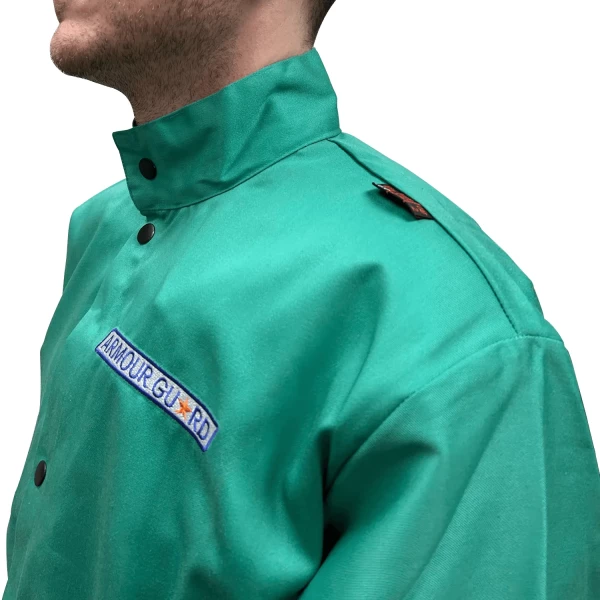 9OZ Green FR Welding Jacket (FR9JL) - additional view 2