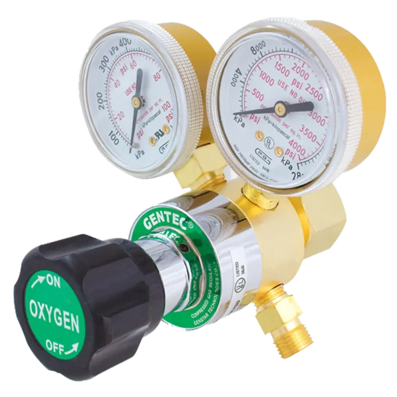 SINGLE STAGE LD REGULATOR, RR ENTRY OXY, CGA540
