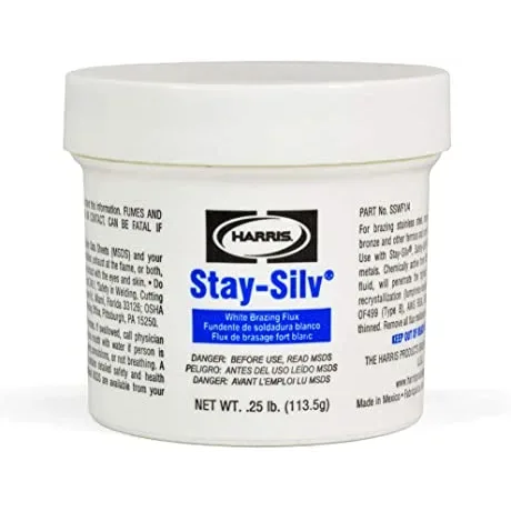 Harris Stay-Silv White Brazing Flux, 1/4 lb Jar