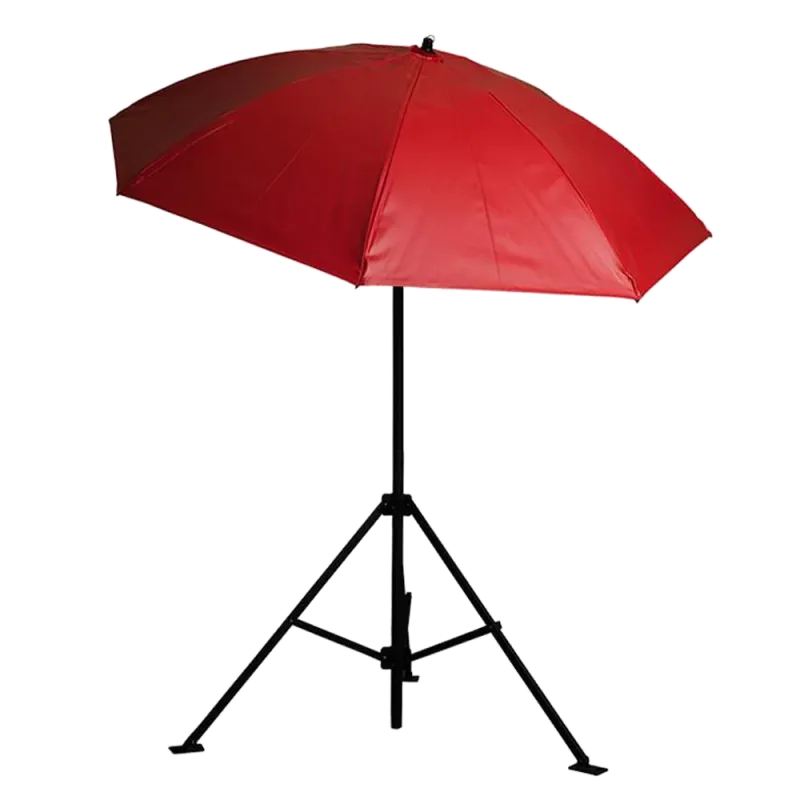 (DROPSHIP ONLY) UMBRELLA 7' RED  VINYL 7' ALUM TILT POLE NO CASE
