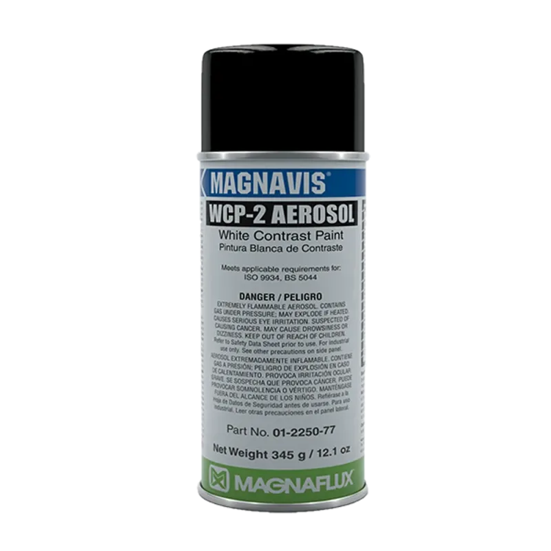 Magnaflux WCP-2 White Contrast Paint, 16 oz, Case of 12
