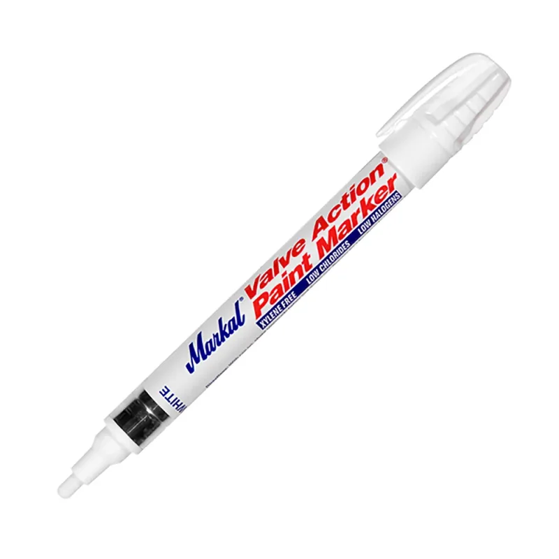 Markal Valve Action White Paint Marker
