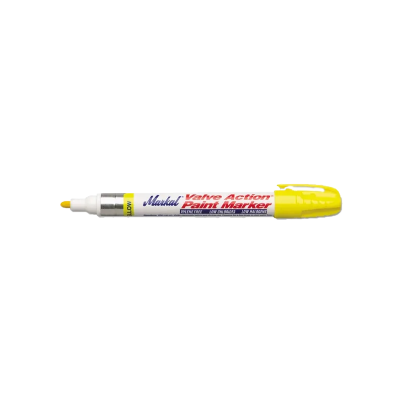 Markal Valve Action Yellow Paint Marker