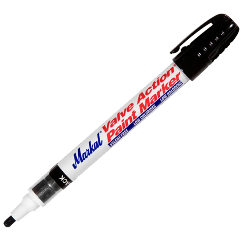 Markal Valve Action Black Paint Marker