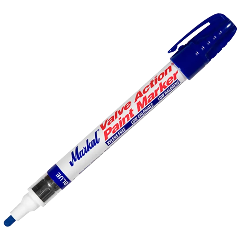 Markal Valve Action Blue Paint Marker