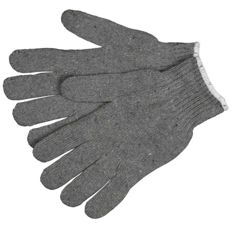 MCR Safety 9507S Gray Cotton/Polyester Gloves, Medium