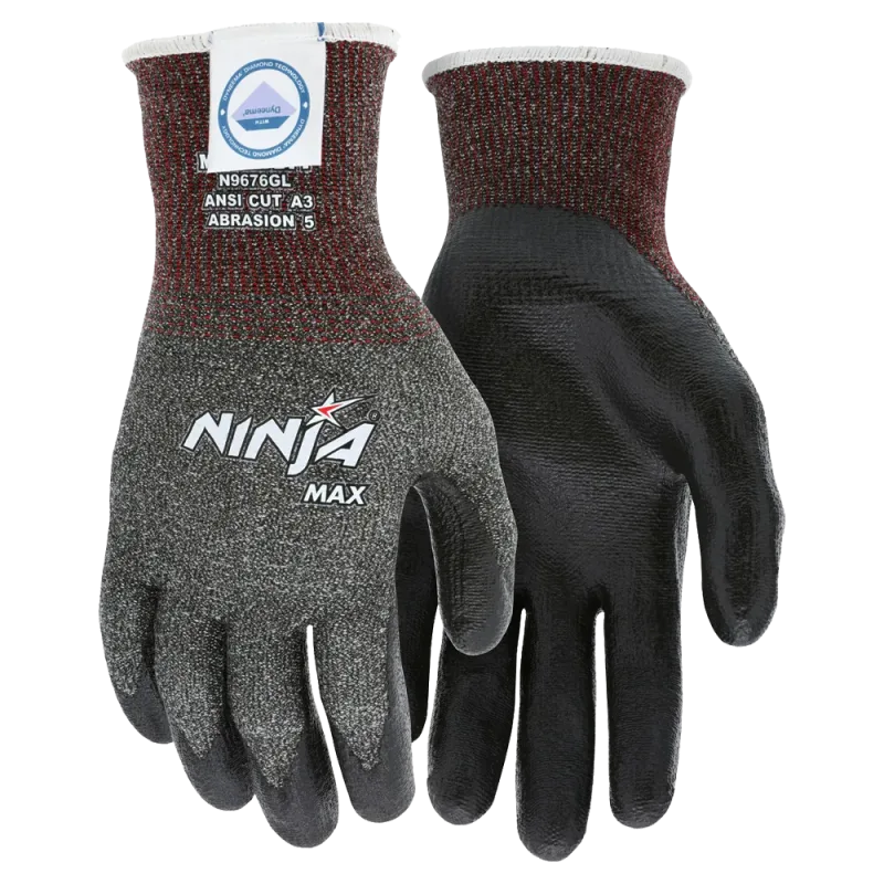 MCR Safety Ninja Max N9676GM Dyneema Coated Gloves, Medium