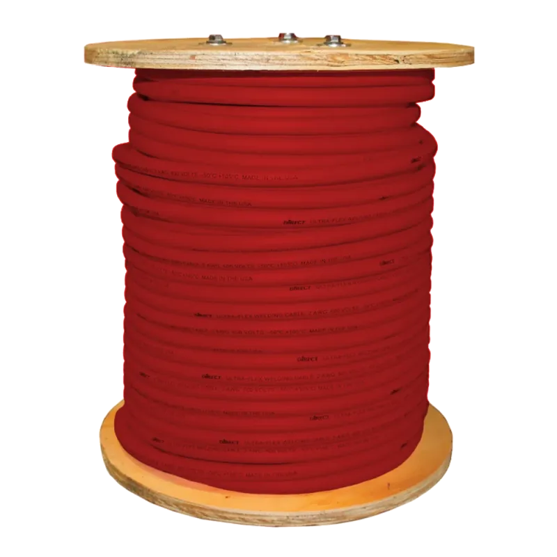 Arc Star No. 2 Red Welding Cable, 250-Foot Reel