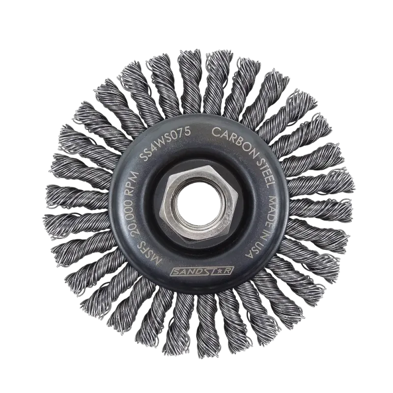 3 in Crimped Wire Wheel Brush with 1/4 in Shank (RAN83146) - additional view 3