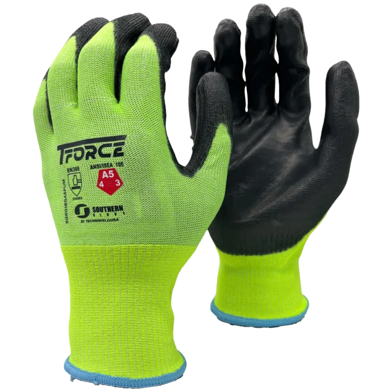 Southern Glove T-Force A5 Cut PU-Coated Touchscreen Gloves, 2XL