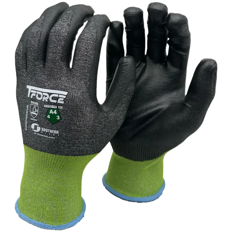 Southern Glove T-Force A4 Cut PU-Coated Touchscreen Gloves, 2XL