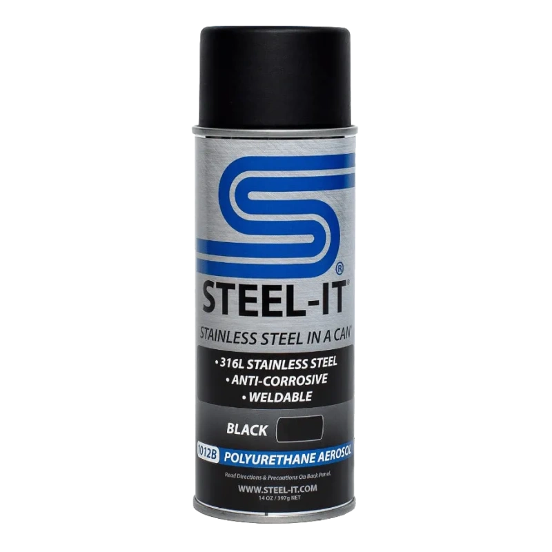 Steel-It 1012 Polyurethane Aerosol Black (SI-1012B) - additional view 1