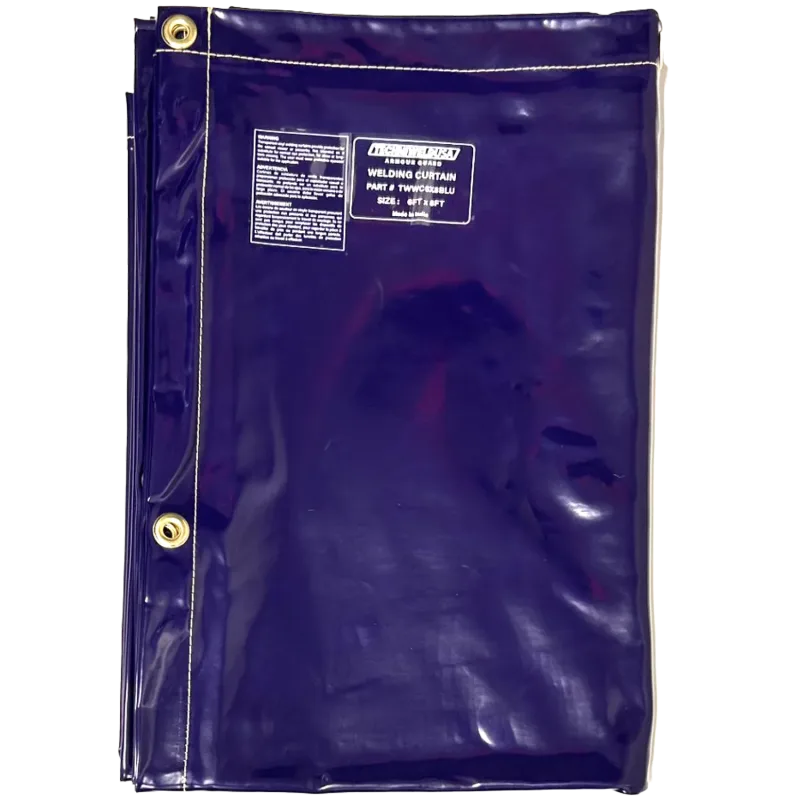 Techniweld Blue Welding Screen, 6 x 8 ft, 14 mil (TWWC6X8BLU) - additional view 3