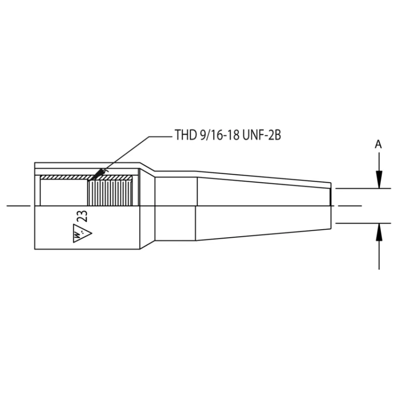 Victor WS23-62 MIG Nozzle (V12301012) - additional view 1