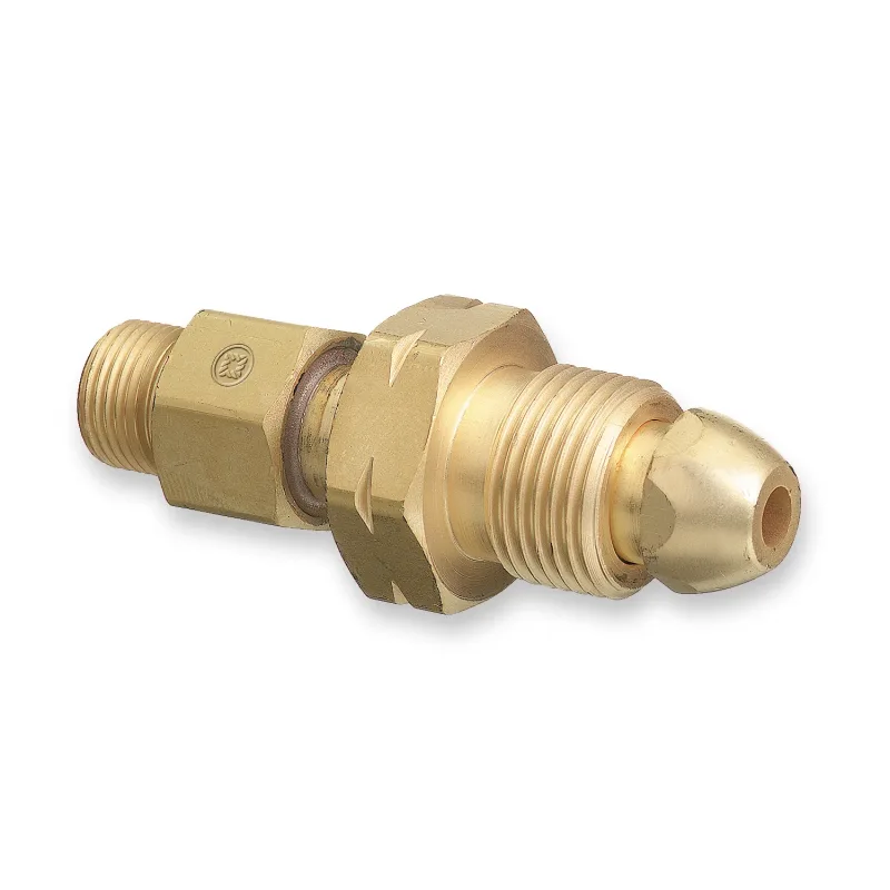 Western # 320 Acetylene Adapter CGA 510 POL To CGA 200 "MC".