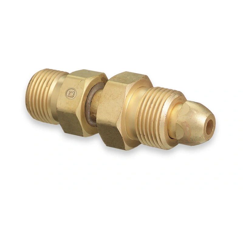 Brass CGA 580 Nitrogen to CGA 540 Oxygen Cylinder Adapter (WES415) - additional view 1