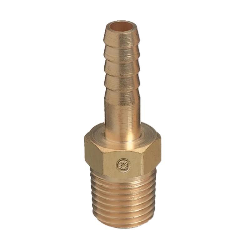 Brass Hose Adapter 1/4 Inch NPT to Barb Fitting (WES555) - additional view 1