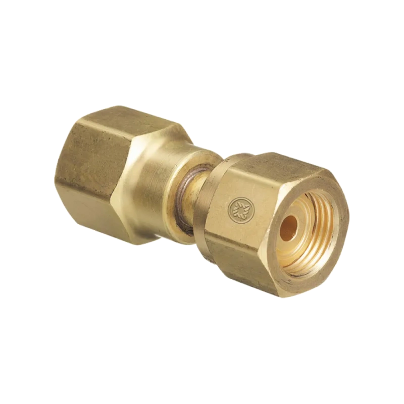 Brass CGA 320 CO2 to CGA 580 Nitrogen Cylinder Adapter (WES806) - additional view 1