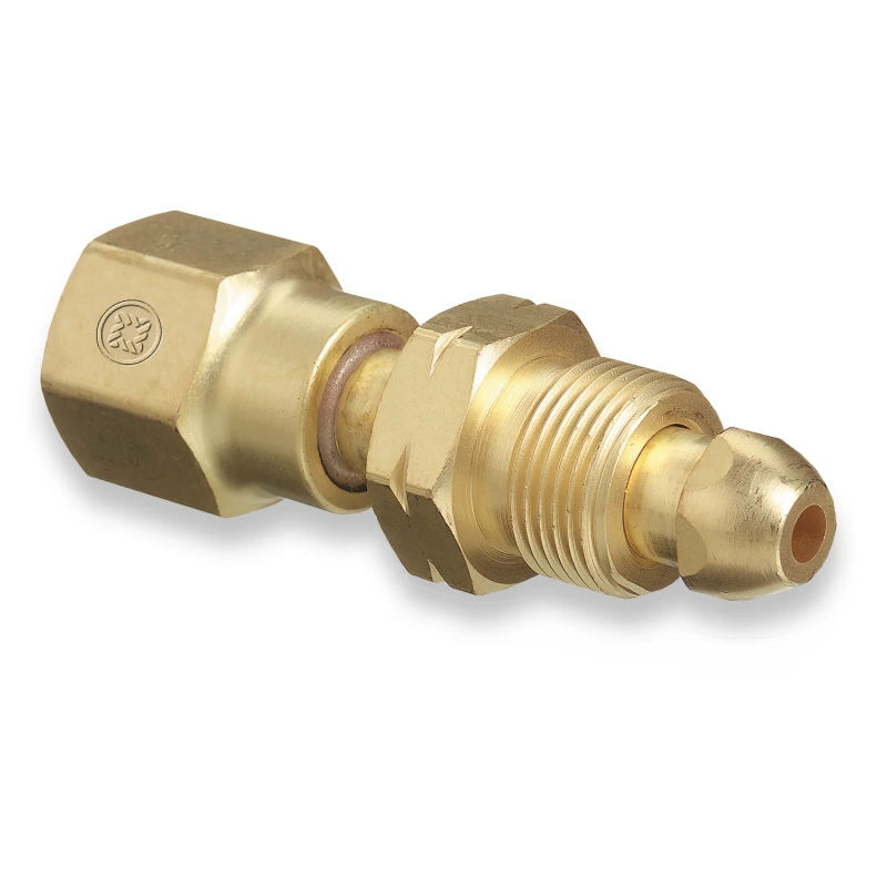 Brass CGA 590 to CGA 580 Nitrogen Cylinder Adapter (WES815) - additional view 1