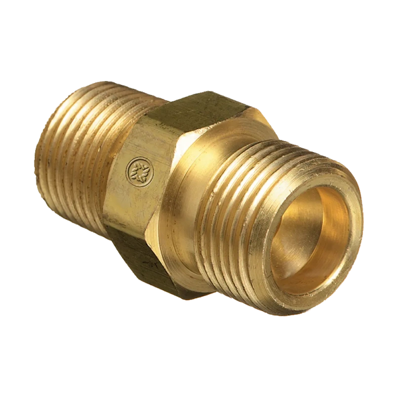 Brass CGA 350 Gas Adapter 1/2 Inch NPT Male (WESB32) - additional view 1