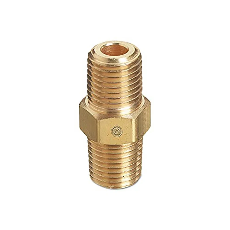 Brass NPT Pipe Nipple 1/4 Inch x 1/4 Inch (WESB4HP) - additional view 1