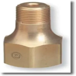 Brass CGA 580 Gas Adapter 3/8 Inch NPT Male (WESB71) - additional view 1