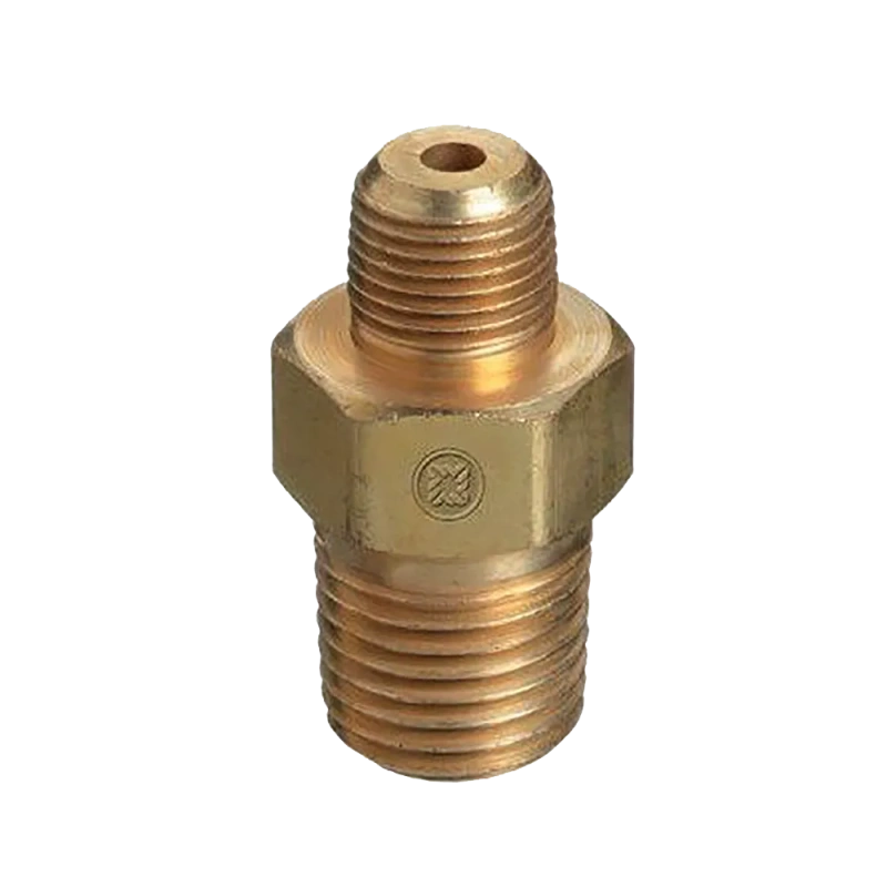 Western Enterprises WESB84HP Pipe Thread Reducer Bushing - 1/2" x 1/4" Male/Male NPT, 3000 PSI Brass - additional view 1