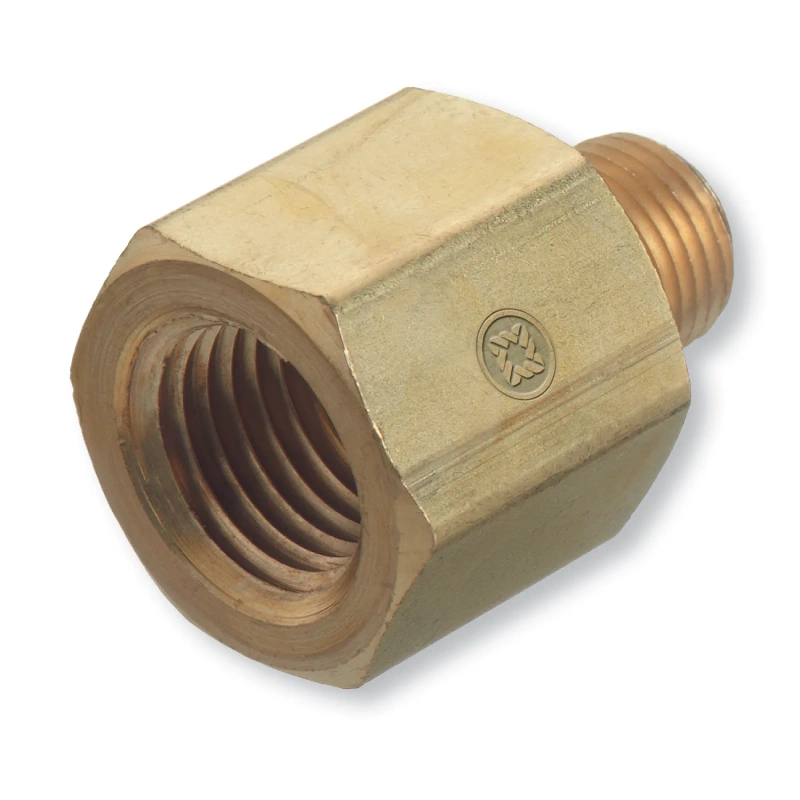 Brass NPT Pipe Adapter 3/8 Inch Female x 1/4 Inch Male (WESBA4HP) - additional view 1