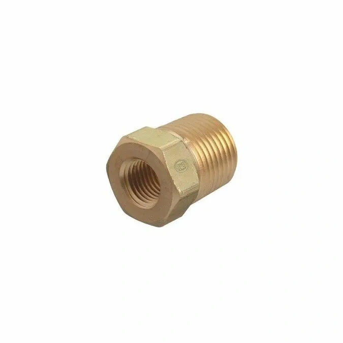 Western Enterprises WESBB46HP Pipe Thread Bushing - 1/4" Female x 3/8" Male NPT, 3000 PSI Brass - additional view 1