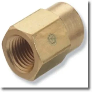 Western Enterprises WESBF42HP Pipe Thread Reducer Adapter - 1/4" x 1/8" Female/Female NPT, 3000 PSI Brass - additional view 1