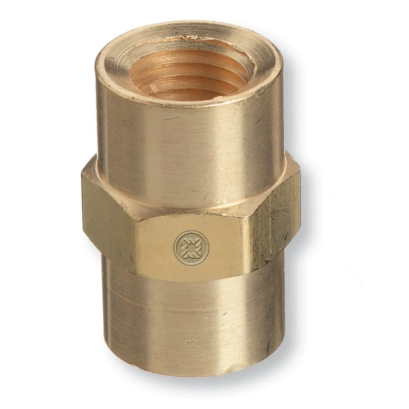 Western Enterprises WESBF6HP High-Pressure Female Coupling - 3/8" FNPT Straight Brass Fitting, 3000 PSI - additional view 1