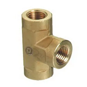 Western Enterprises BFT-4HP Brass 3-Way Tee 1/4 in FNPT (WESBFT4HP) - additional view 1
