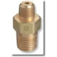 Western Enterprises WESBN425HP High-Pressure Nipple - 1/4" Male NPT, 2.5" Long, 3000 PSI Brass - additional view 1