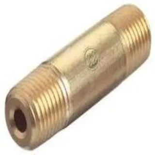 Western Enterprises WESBN430HP High-Pressure Hose Nipple - 1/4" Male NPT, 3" Long, 3000 PSI Brass - additional view 1
