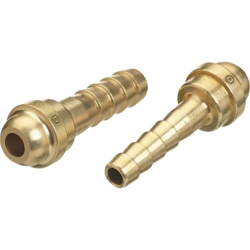 Western Enterprises WESC17 Barbed Hose Nipple - Size C, 1/2" ID, 3-3/16" Long Brass Fitting, 200 PSI - additional view 1
