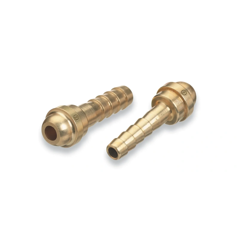 Western Enterprises WESC18 Barb Hose Nipple - Size C, 1/2" ID, 2-1/4" Long Brass Fitting, 200 PSI - additional view 1
