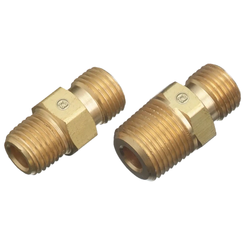 Western Enterprises WESC40 Regulator Outlet Bushing - CGA 024 Oxygen, 3/8" MPT, Size C, Male/Male Connection - additional view 1